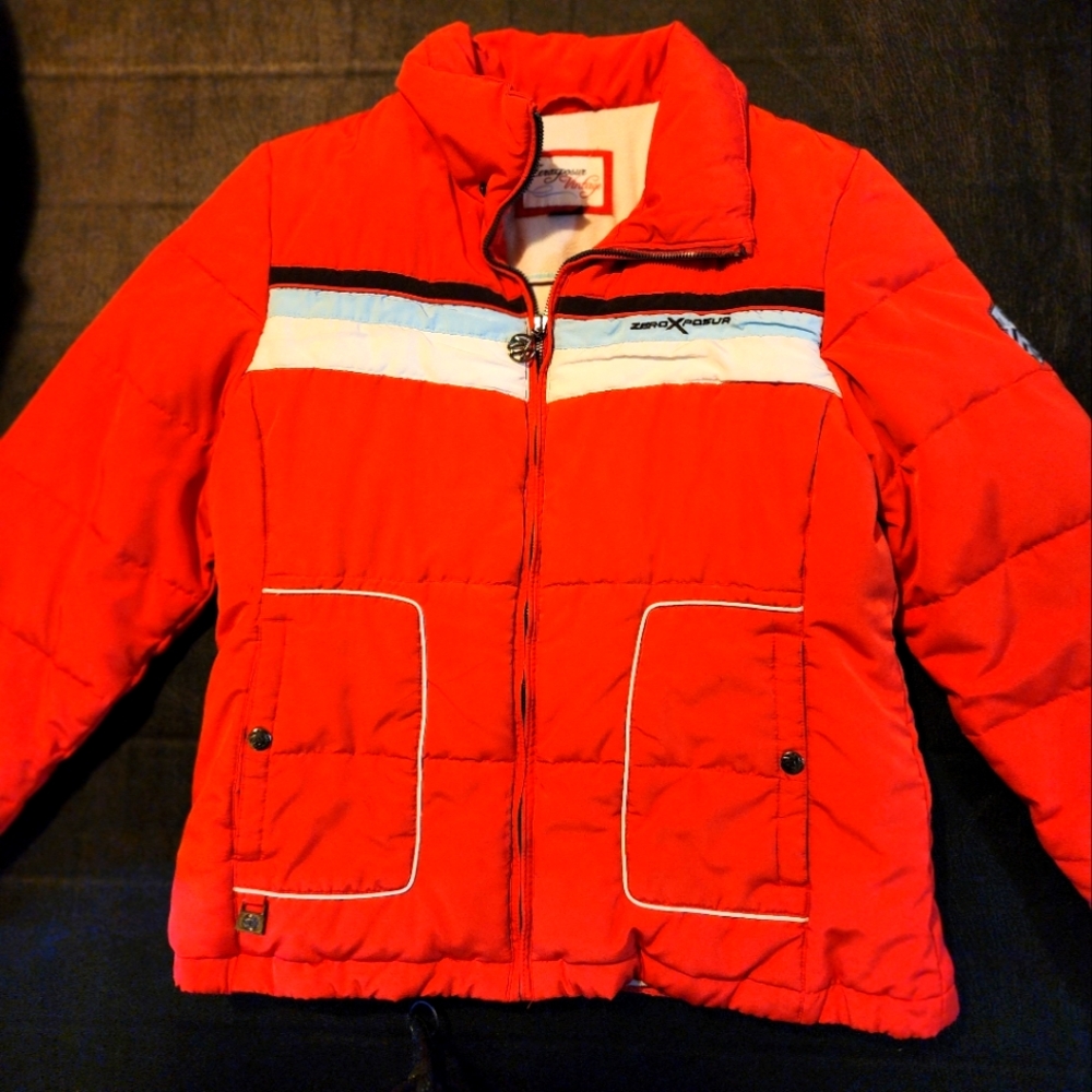 Excellent condition vintage zero xposur winter puffer coat size mediumn